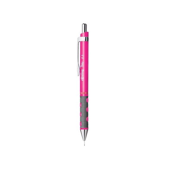 Nyomósirón, 0,5mm, neon pink test, Rotring Tikky