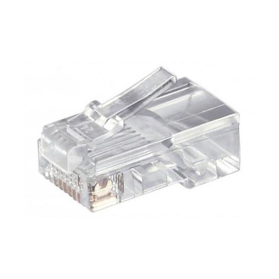 RJ45 Cat6 csatlakozó UTP fali és lengő kábelre, 100db/csomag