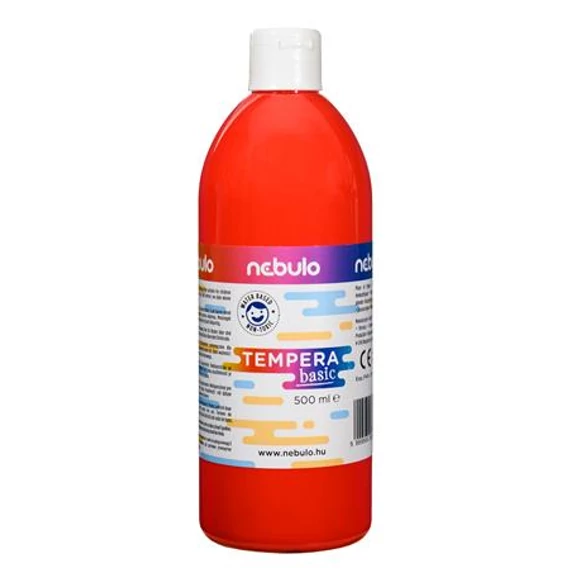 Tempera, 500 ml, NEBULO, piros