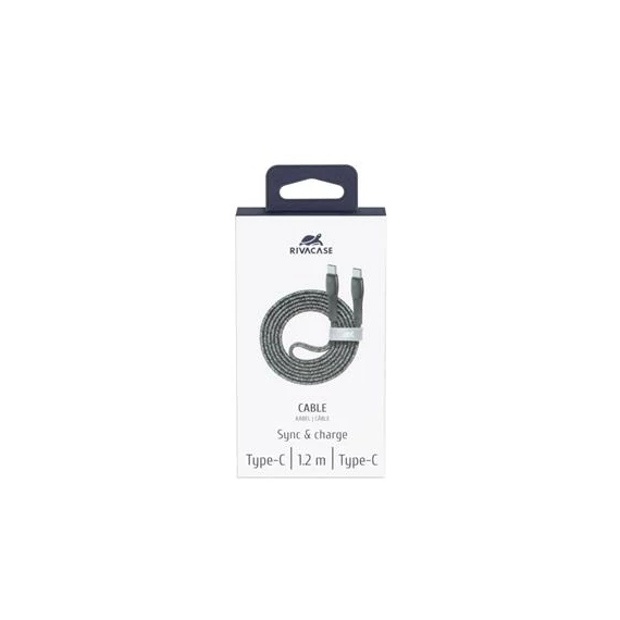 USB kábel, USB-C - USB-C, 1,2 m, RIVACASE 