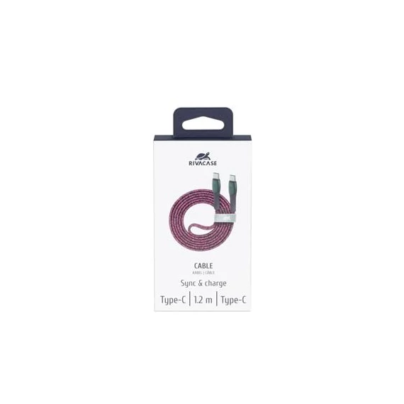 USB kábel, USB-C - USB-C, 1,2 m, RIVACASE 