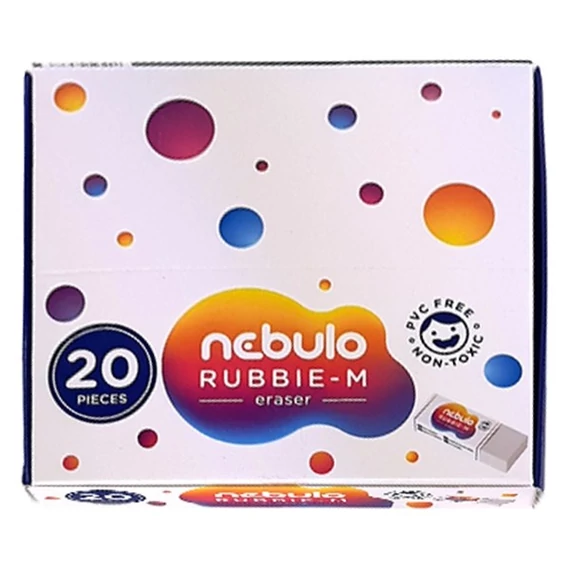Radír, forgácsmentes, M méret, NEBULO "Rubbie"