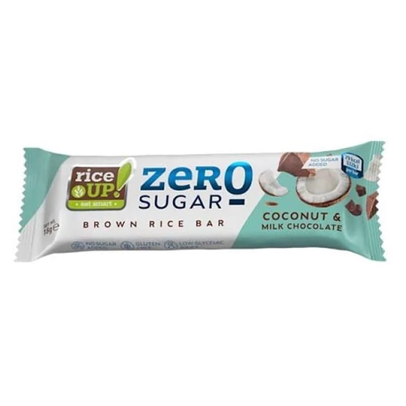 Rizsszelet RICE UP Zero kókuszos tejcsokoládés 18 g