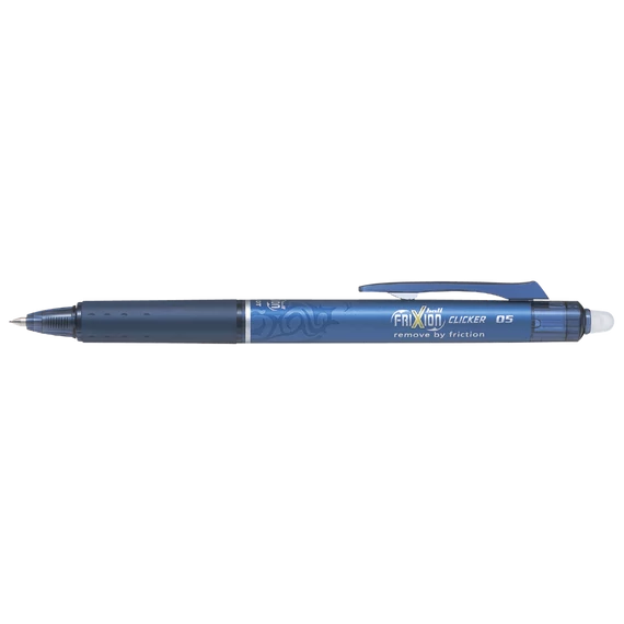 Rollertoll, 0,25 mm, törölhető, nyomógombos, PILOT "Frixion Clicker", tintakék
