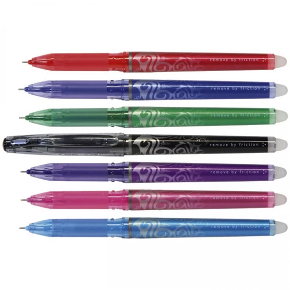 Rollertoll, 0,25 mm, tűhegyű, törölhető, kupakos, PILOT "Frixion Point", rózsaszín