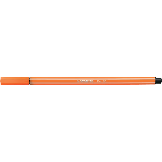 Rostirón, 1 mm, STABILO "Pen 68", halvány narancssárga