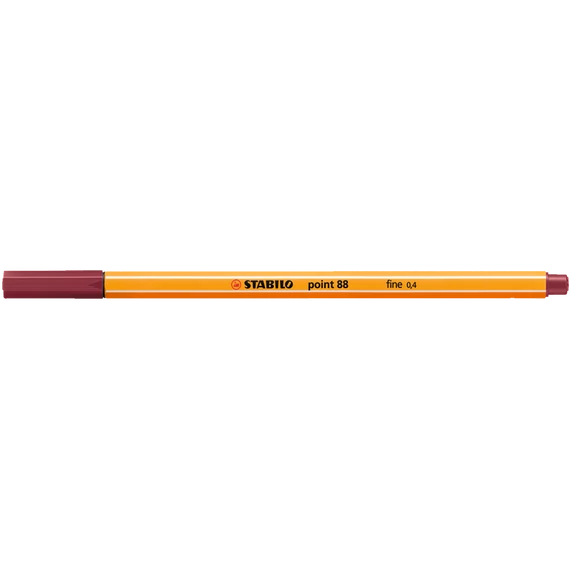 Tűfilc, 0,4 mm, STABILO "Point 88", bíborvörös