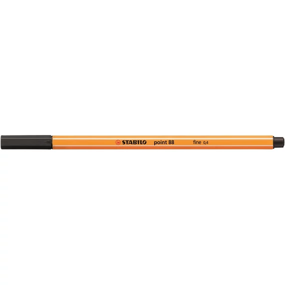 Tűfilc, 0,4 mm, STABILO "Point 88", fekete