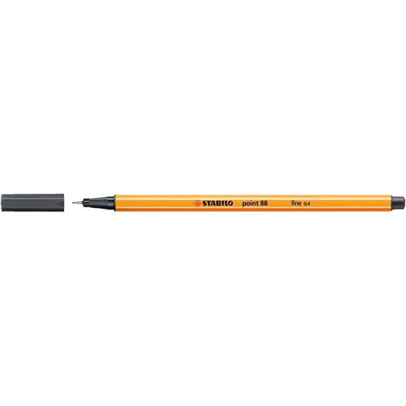 Tűfilc, 0,4 mm, STABILO "Point 88", sötét jégszürke