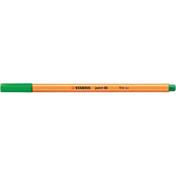 Tűfilc, 0,4 mm, STABILO "Point 88", zöld