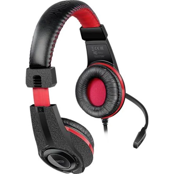 Fejhallgató, mikrofonnal, vezetékes, gaming, 3,5 mm jack, SPEEDLINK 