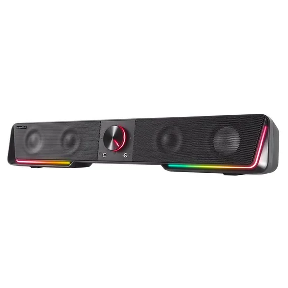 Hangszóró, 12W, 2x3.5 mm jack + USB-A, SPEEDLINK 