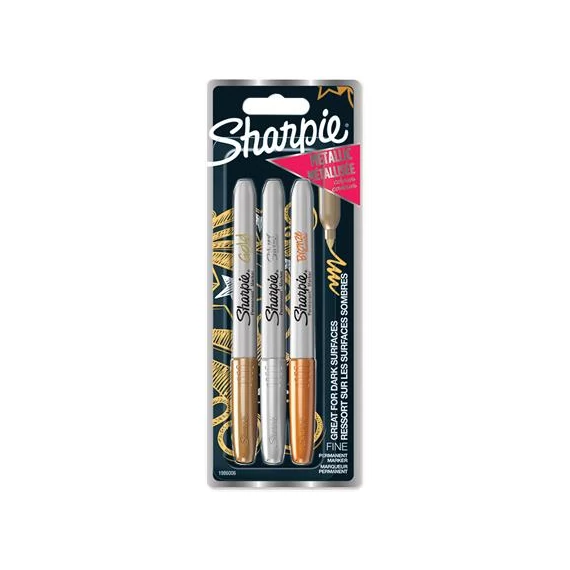Alkoholos marker készlet, 1,4 mm, kúpos, SHARPIE 