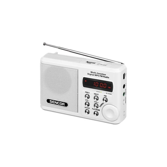 Sencor SRD 215 W fehér MP3 lejátszó és kisrádió