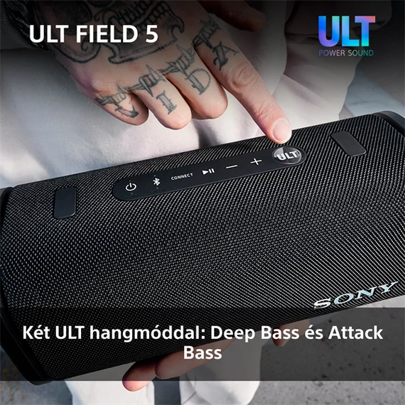 Sony ULT Field 5 fehér Bluetooth hagnszoró