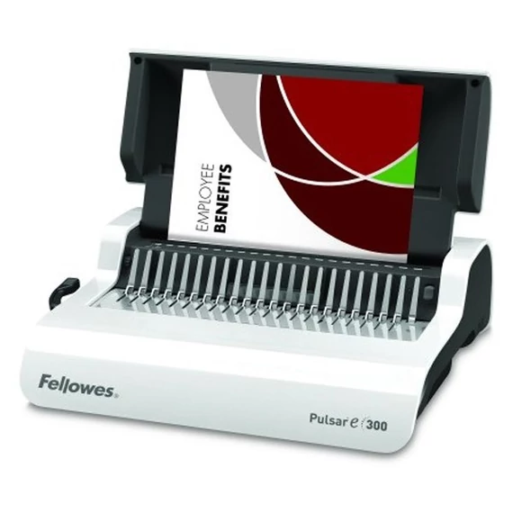 Spirálozógép, műanyag spirálkötéshez, elektromos, 300 lap, FELLOWES 