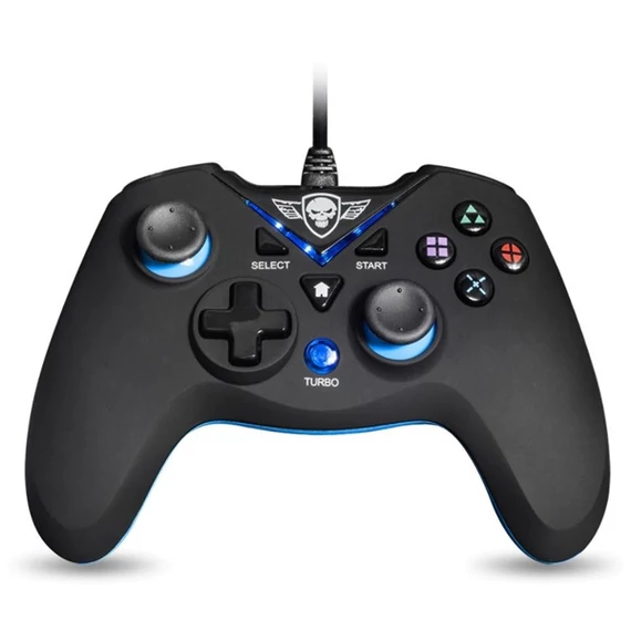 Spirit of Gamer XGP WIRED fekete-kék PC/PS3 vezetékes kontroller