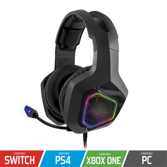 Spirit of Gamer ELITE H50 RGB fekete gamer headset