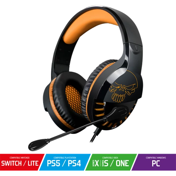Spirit of Gamer PRO-H3 narancssárga-fekete gamer headset