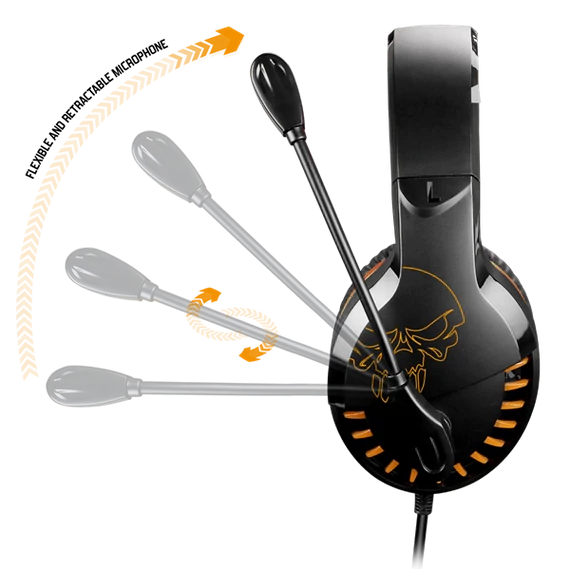 Spirit of Gamer PRO-H3 narancssárga-fekete gamer headset