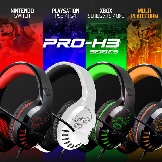Spirit of Gamer PRO-H3 narancssárga-fekete gamer headset