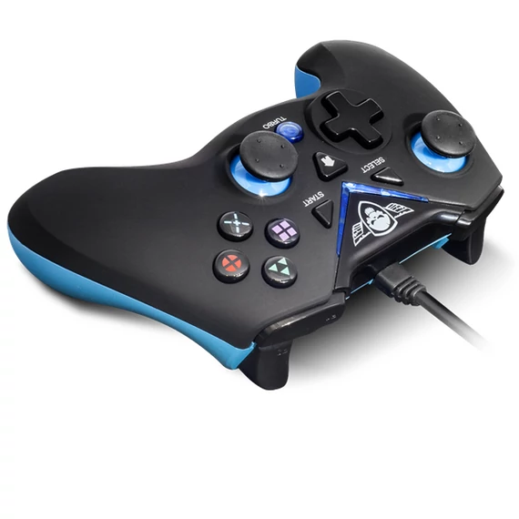 Spirit of Gamer XGP WIRED fekete-kék PC/PS3 vezetékes kontroller