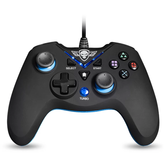 Spirit of Gamer XGP WIRED fekete-kék PC/PS3 vezetékes kontroller