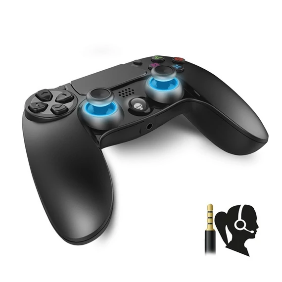 Spirit of Gamer XGP PS4/PS3 fekete-kék Bluetooth vezeték nélküli kontroller
