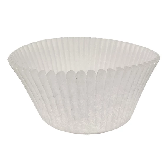 Sütőpapír JUNIOR muffin kosár 50mm átmérővel 30mm magas fehér színű 100 db/doboz