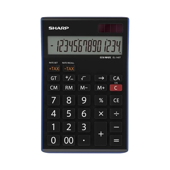 Számológép, asztali, 14 számjegy, SHARP "EL-145TBL"