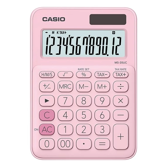 Számológép, asztali, 12 számjegy, CASIO, 