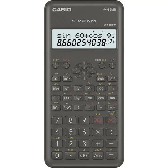 Számológép, tudományos, 240 funkció, CASIO "FX-82MS 2E"