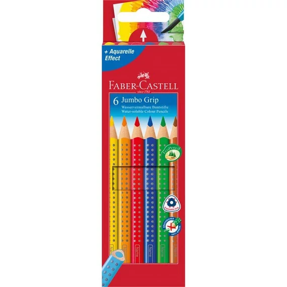 Színes ceruza FABER-CASTELL Jumbo Grip háromszögletű 6db/készlet