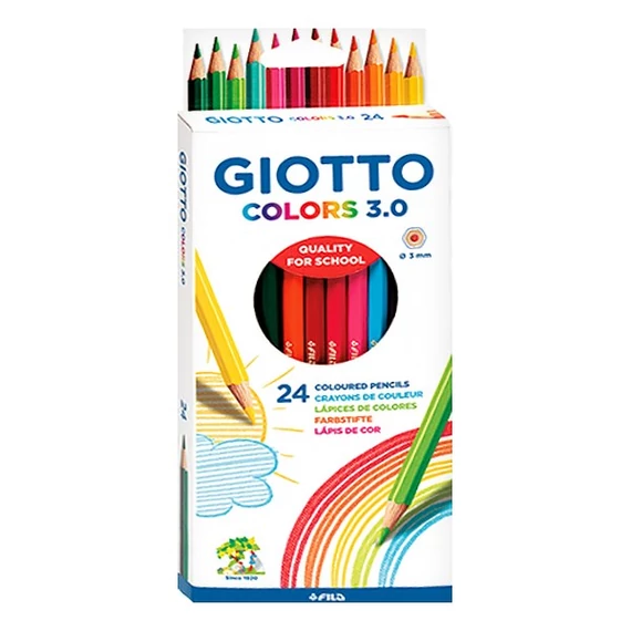 Színes ceruza GIOTTO Colors 3.0 hatszögletű 24db/készlet
