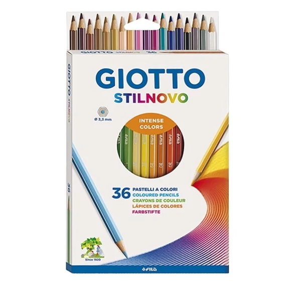 Színes ceruza GIOTTO Stilnovo hatszögletű 36db/készlet