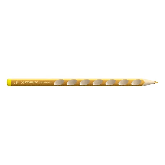 Színes ceruza, háromszögletű, balkezes, vastag, STABILO "EASYcolors", arany