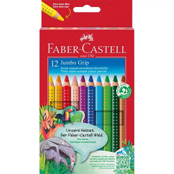 Színes ceruza készlet, háromszögletű, FABER-CASTELL 