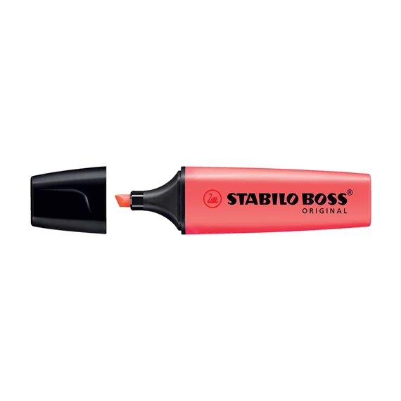 Szövegkiemelő, 2-5 mm, STABILO "BOSS original", piros