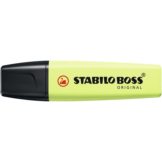 Szövegkiemelő, 2-5 mm, STABILO "BOSS original Pastel", harmatos lime