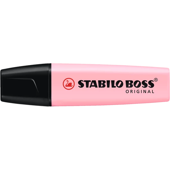 Szövegkiemelő, 2-5 mm, STABILO "BOSS original Pastel", rózsa