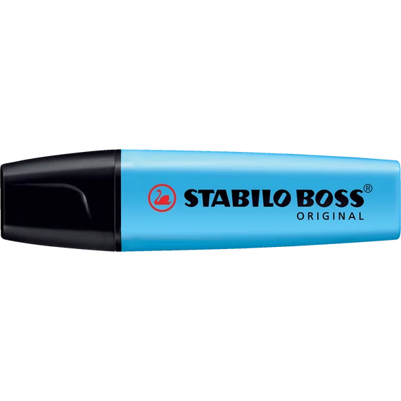 Szövegkiemelő, 2-5 mm, STABILO "BOSS original", kék