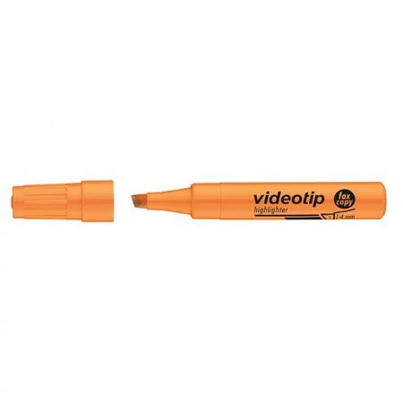 Szövegkiemelő, 1-4 mm, ICO "Videotip", narancssárga