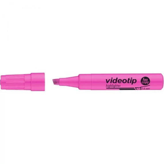 Szövegkiemelő, 1-4 mm, ICO "Videotip", rózsaszín