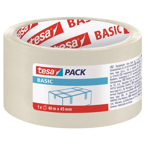 Ragasztószalag 45mmx40m átlátszó Tesa