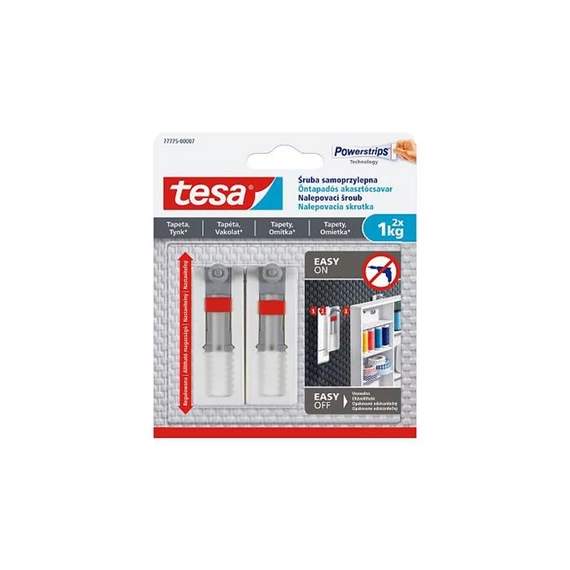 Akasztócsavar, öntapadó, állítható, TESA 