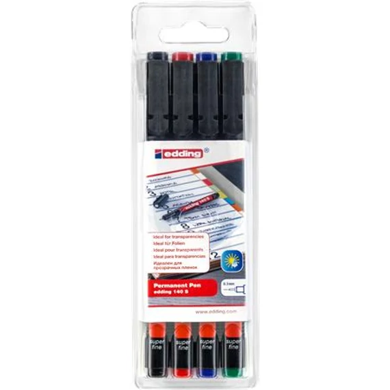 Alkoholos marker készlet, OHP, 0,3 mm, EDDING 