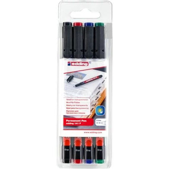 Alkoholos marker készlet, OHP, 0,6 mm, EDDING 