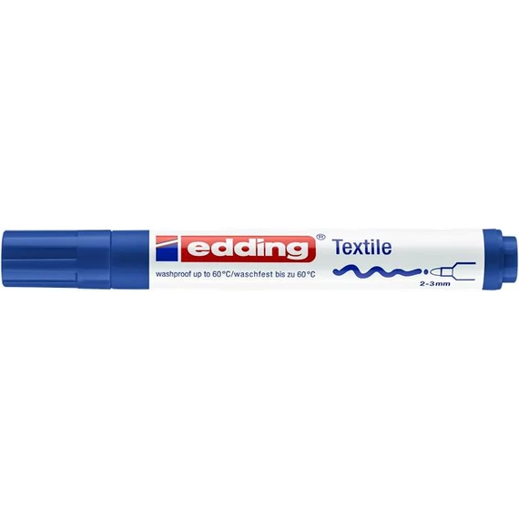 Textilmarker, 2-3 mm, kúpos, EDDING 
