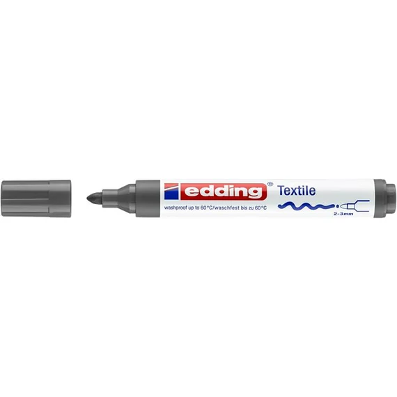 Textilmarker, 2-3 mm, kúpos, EDDING 
