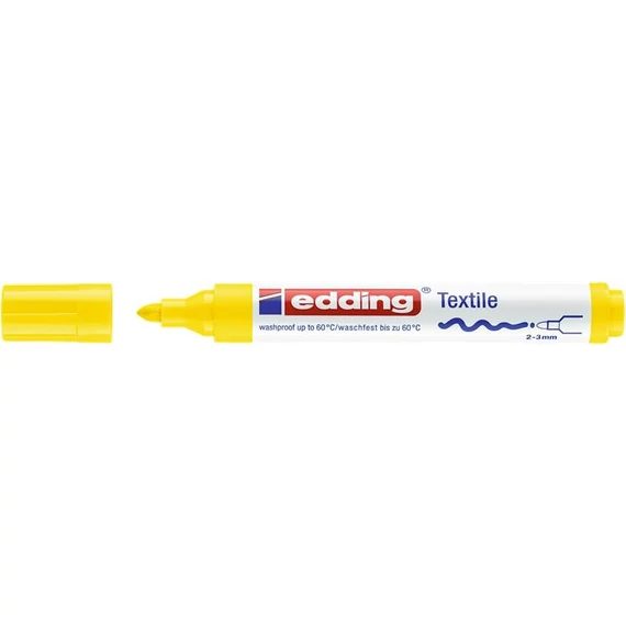 Textilmarker, 2-3 mm, kúpos, EDDING 